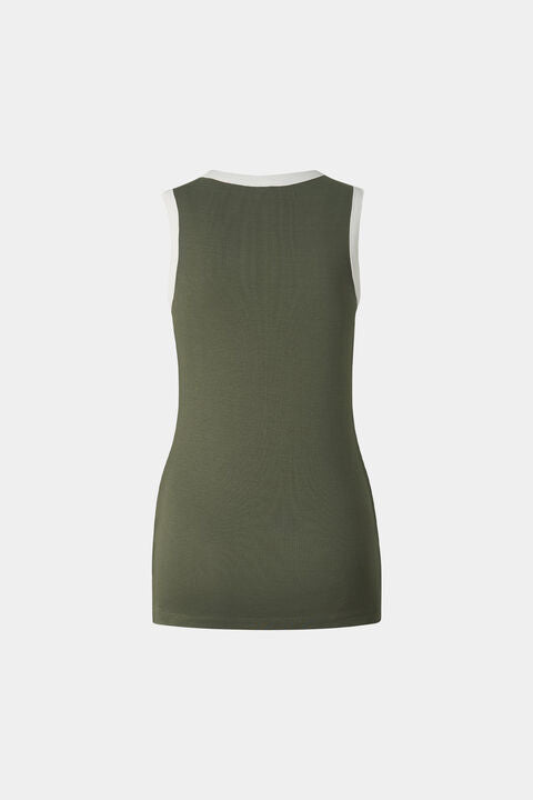 Niki Tank Top In Olive Green
