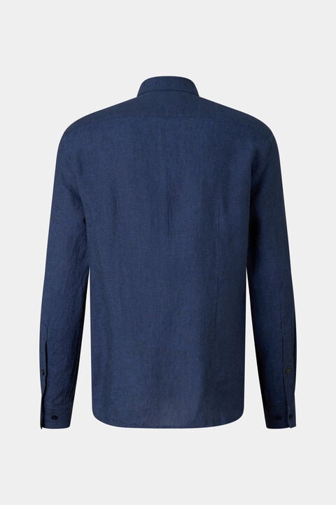 Timi Linen Shirt In Navy Blue