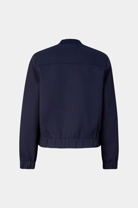 Luisa Jersey Jacket In Navy Blue