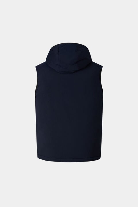Clion Lightweight Down Waistcoat In Navy Blue