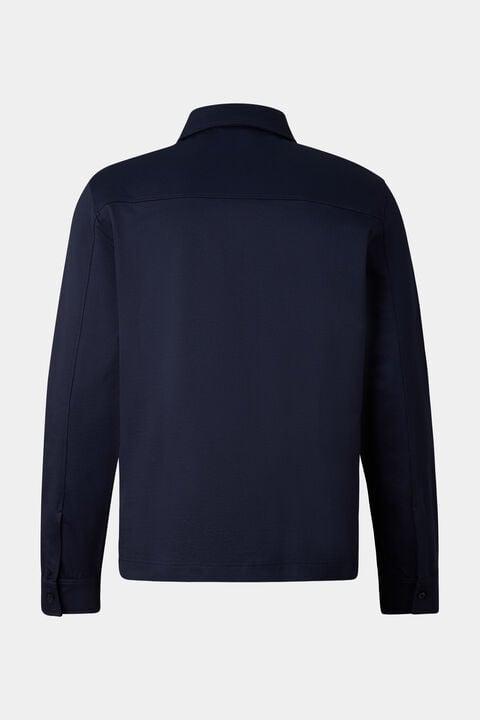 Xaver Jersey Jacket In Navy Blue