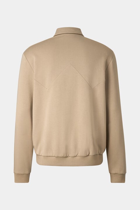Spencer Jersey Jacket In Beige