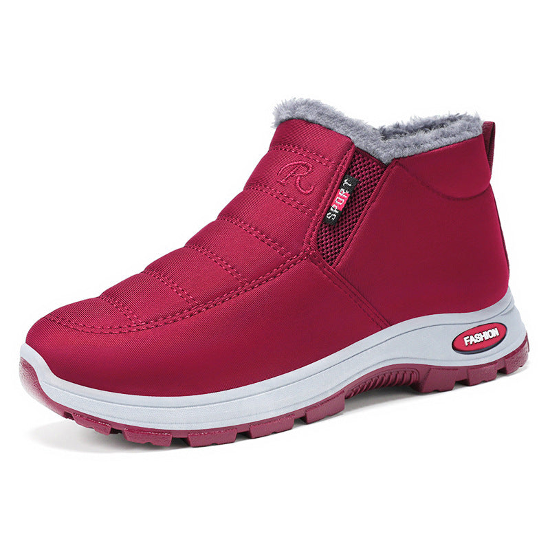 Women's Slip-On Fleece-Lined Winter Boots  Warm, Waterproof & Anti-Slip