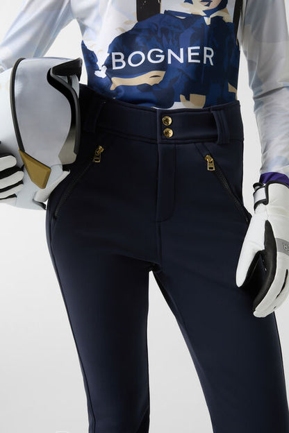 Hazel Softshell Ski Trousers In Navy Blue