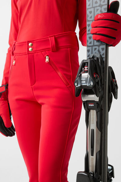 Hazel Softshell Ski Trousers In Red