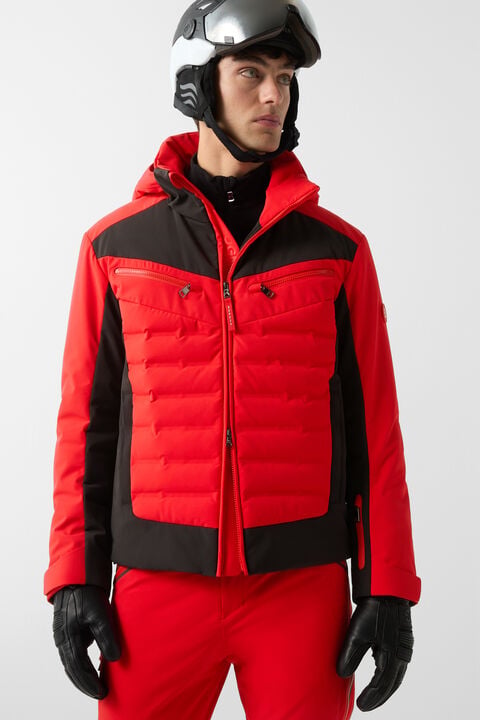 Feliks Down Ski Jacket In Red/Black