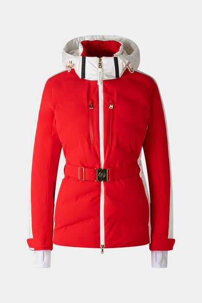 Kira Quilted Jacket In Red/White