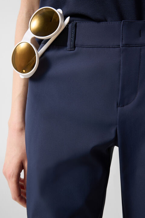 Zita Functional Bermuda Shorts In Navy Blue