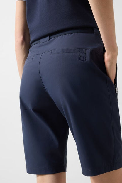 Zita Functional Bermuda Shorts In Navy Blue