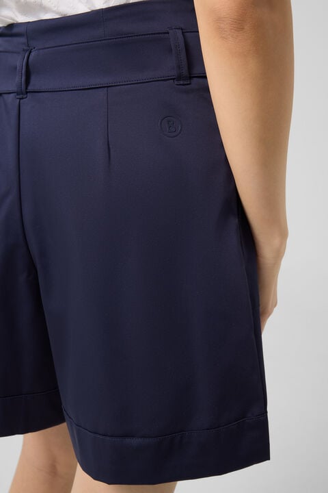 Lexa Functional Bermuda Shorts In Navy Blue