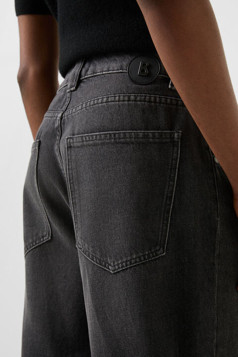 Barrel Fit Jeans Bina In Dark Grey