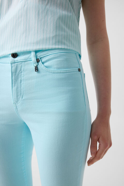 7/8 Slim Fit Jeans Julie In Cyan-Blue