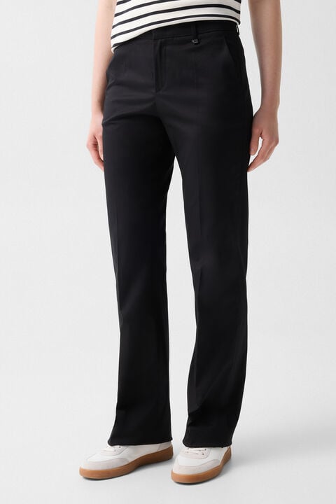 Cotton Chinos Jody In Black