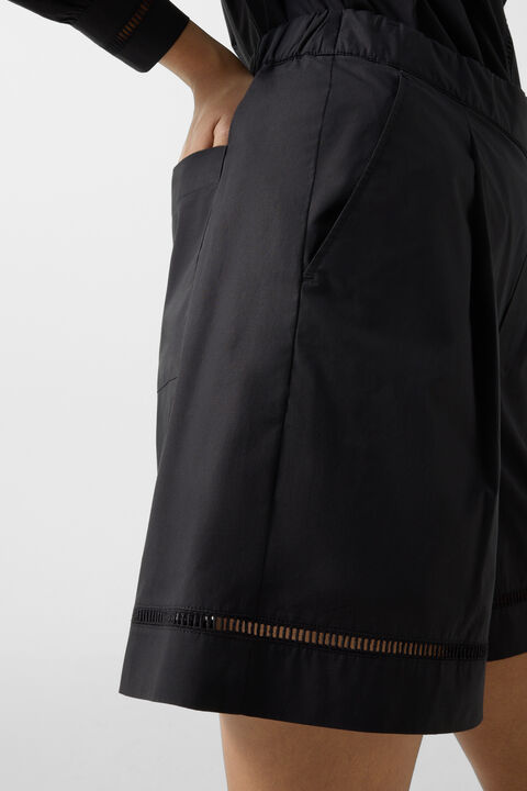 Sunny Cotton Shorts In Black