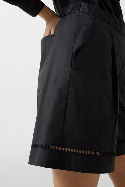 Sunny Cotton Shorts In Black
