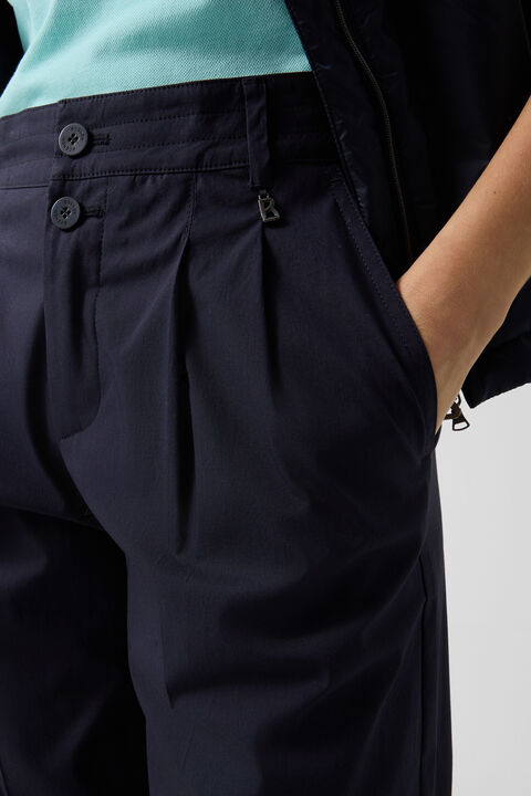 Pleated Trousers Amy In Navy Blue
