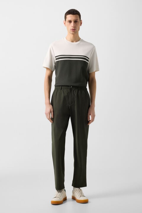 Stretch Trousers Marcus In Olive Green