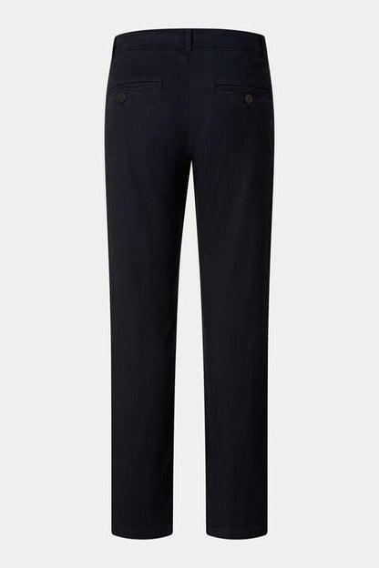 Linen Mix Chinos Riley Casual In Black