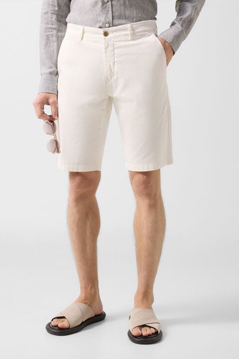 Miami cotton shorts in Cream