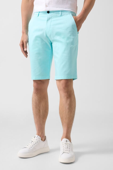 Miami cotton shorts in Cyan-blue