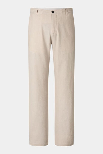Marcus Linen Blend Trousers In Sand