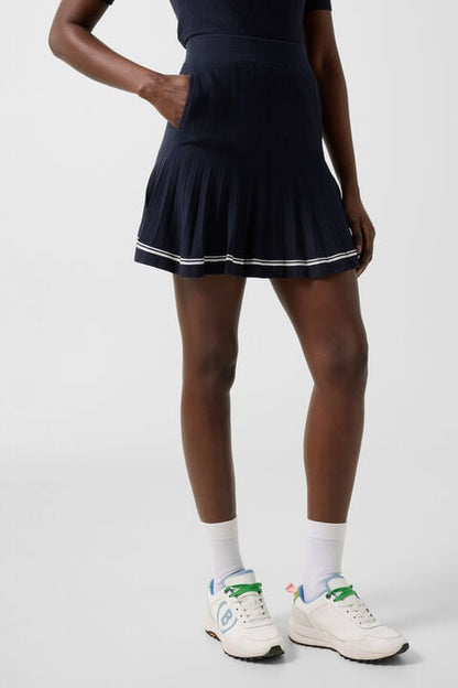Knitted Skirt Myra In Navy Blue