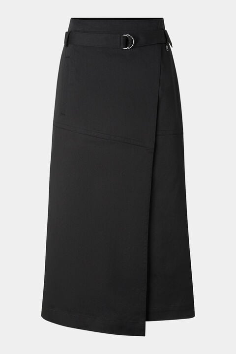 Jocy Wrap Skirt In Black