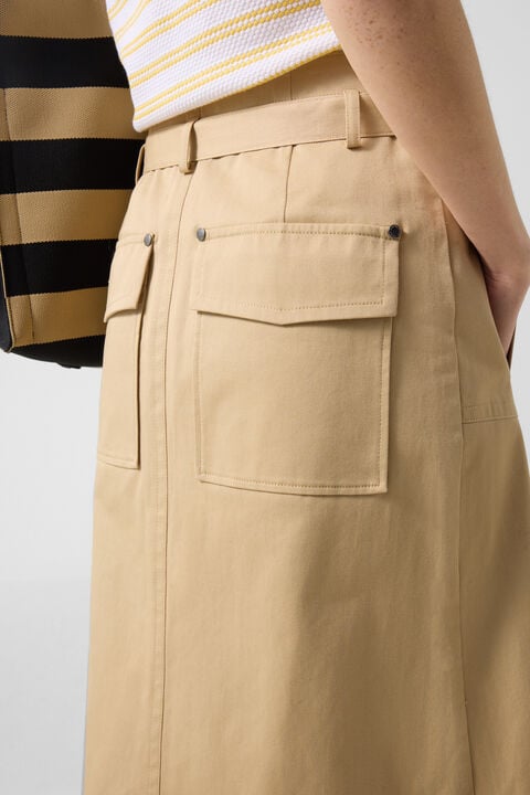 Jocy Wrap Skirt In Camel