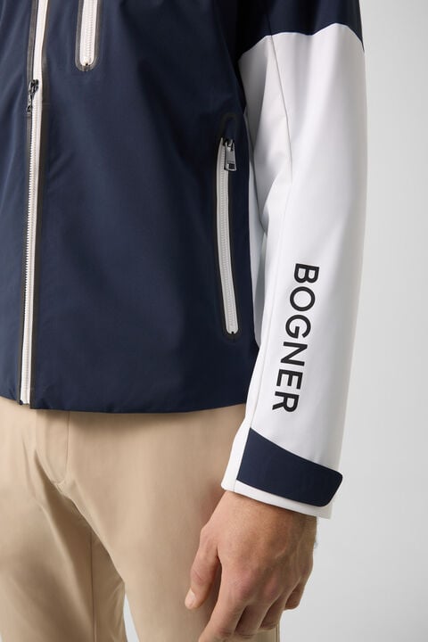 Bolek Functional Jacket In Navy Blue/White