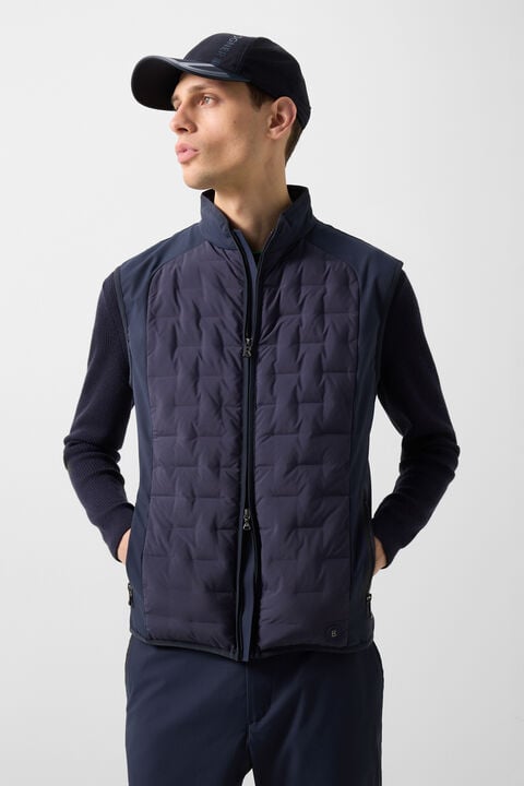 Dane Hybrid Waistcoat In Navy Blue