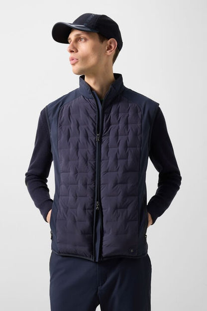Dane Hybrid Waistcoat In Navy Blue