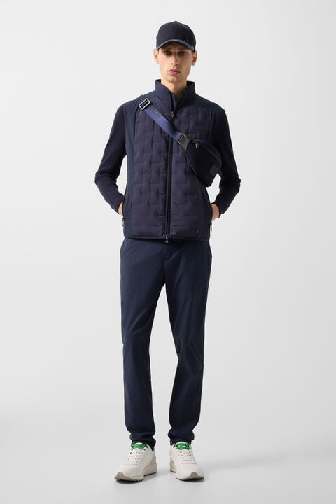 Dane Hybrid Waistcoat In Navy Blue