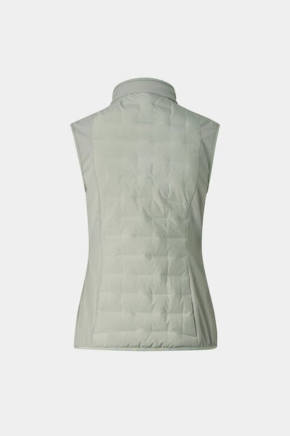 Lina Hybrid Waistcoat In Eucalyptus