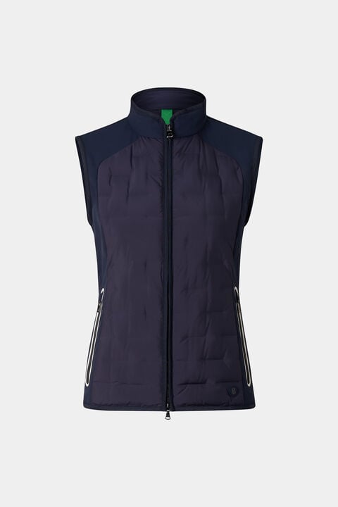 Lina Hybrid Waistcoat In Navy Blue