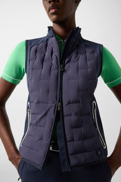 Lina Hybrid Waistcoat In Navy Blue