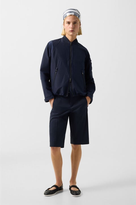Zafina Blouson In Navy Blue