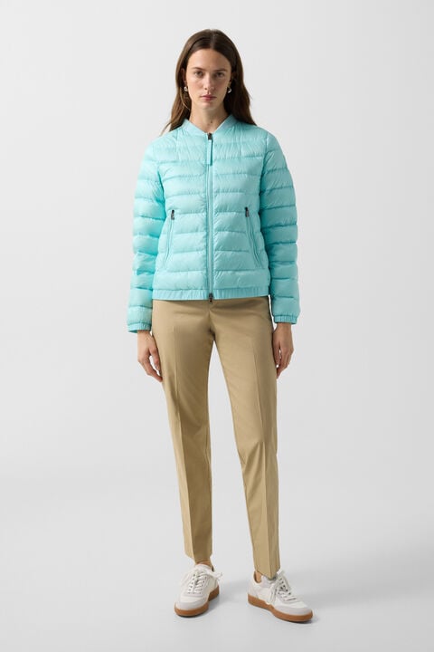 Marybel Lightweight Down Jacket In Cyan-Blue