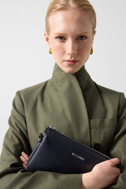 Linen Mix Blazer Hillary In Olive Green