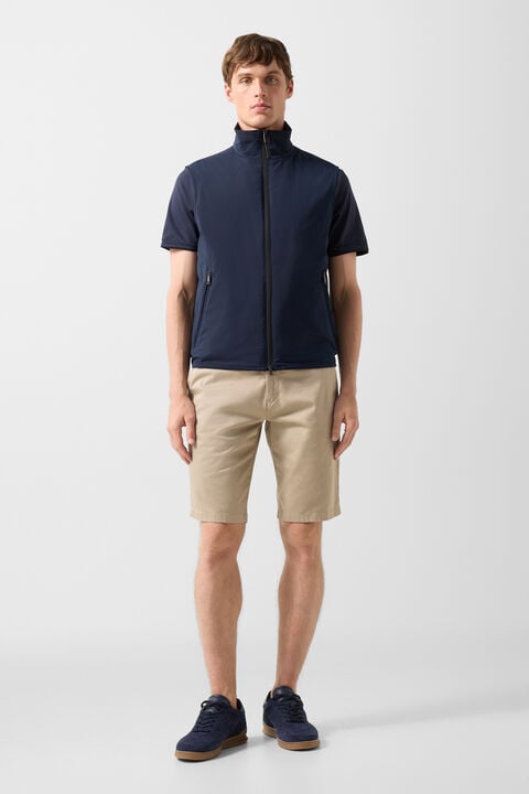 Jonny Lightweight Waistcoat In Navy Blue