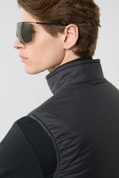 Willis Reversible Waistcoat In Black/Grey