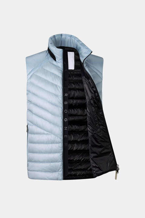 Lasse Lightweight Down Waistcoat In Light Blue