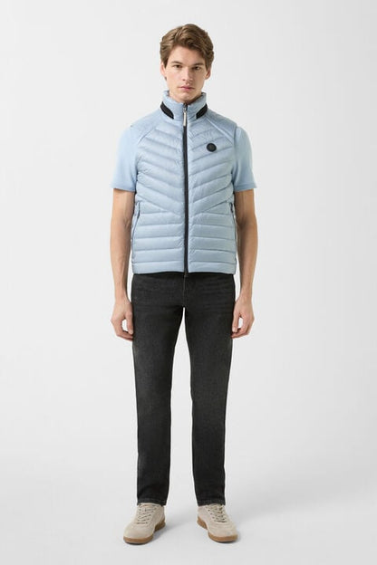 Lasse Lightweight Down Waistcoat In Light Blue