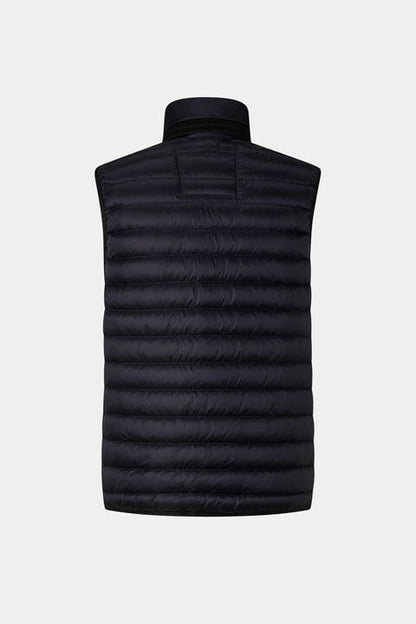 Lasse Lightweight Down Waistcoat In Navy Blue