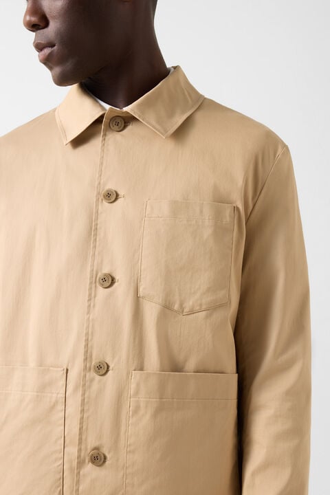 Overshirt Mirco In Camel