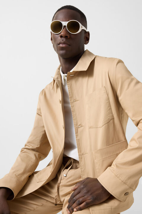 Overshirt Mirco In Camel