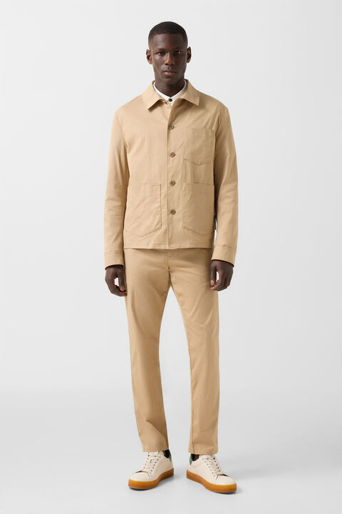 Overshirt Mirco In Camel