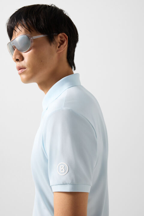 Daniel Functional Short-Sleeved Top In Light Blue
