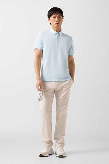 Daniel Functional Short-Sleeved Top In Light Blue
