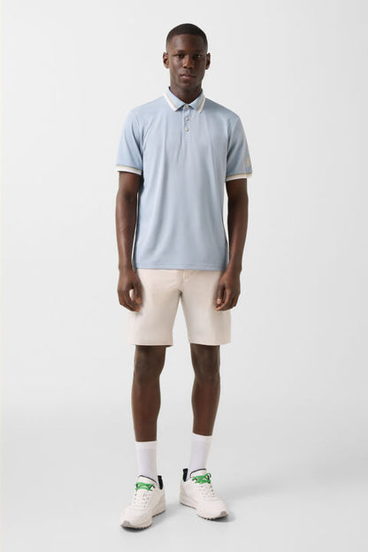 Arik Functional Short-Sleeved Top In Misty Blue