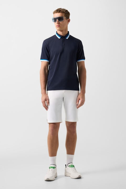 Arik Functional Short-Sleeved Top In Navy Blue